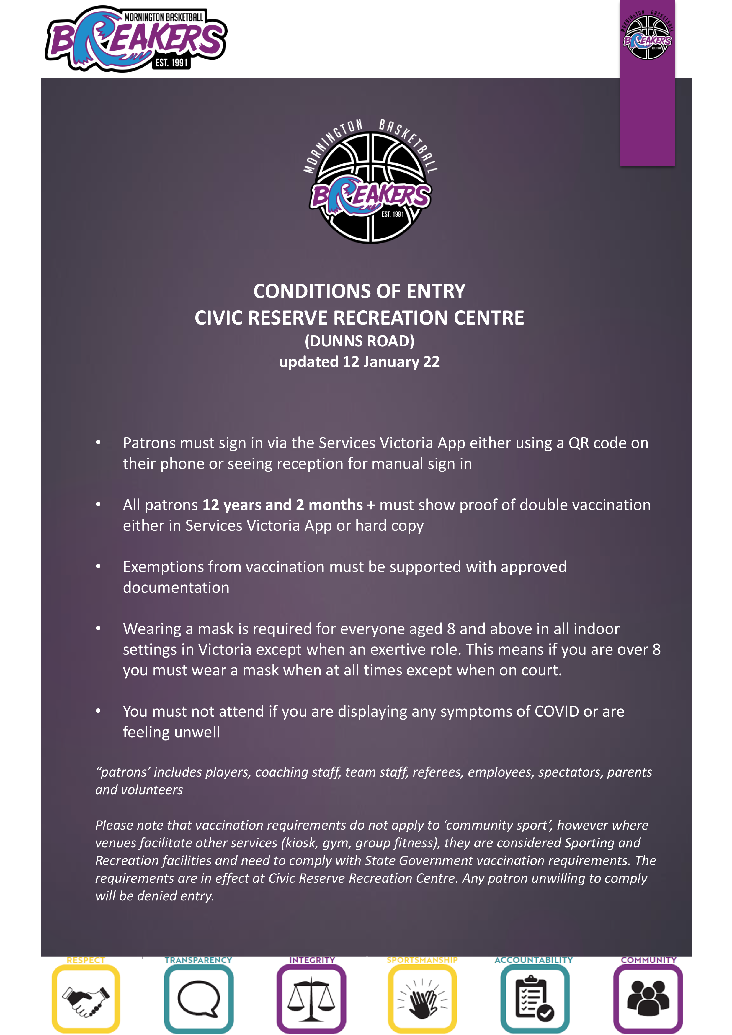 Conditions of Entry 12 Jan 22-2 Conditions of Entry 12 Jan 22-2