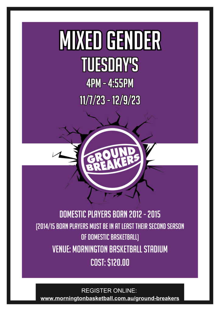 GROUND BREAKERS Mornington District Basketball Association